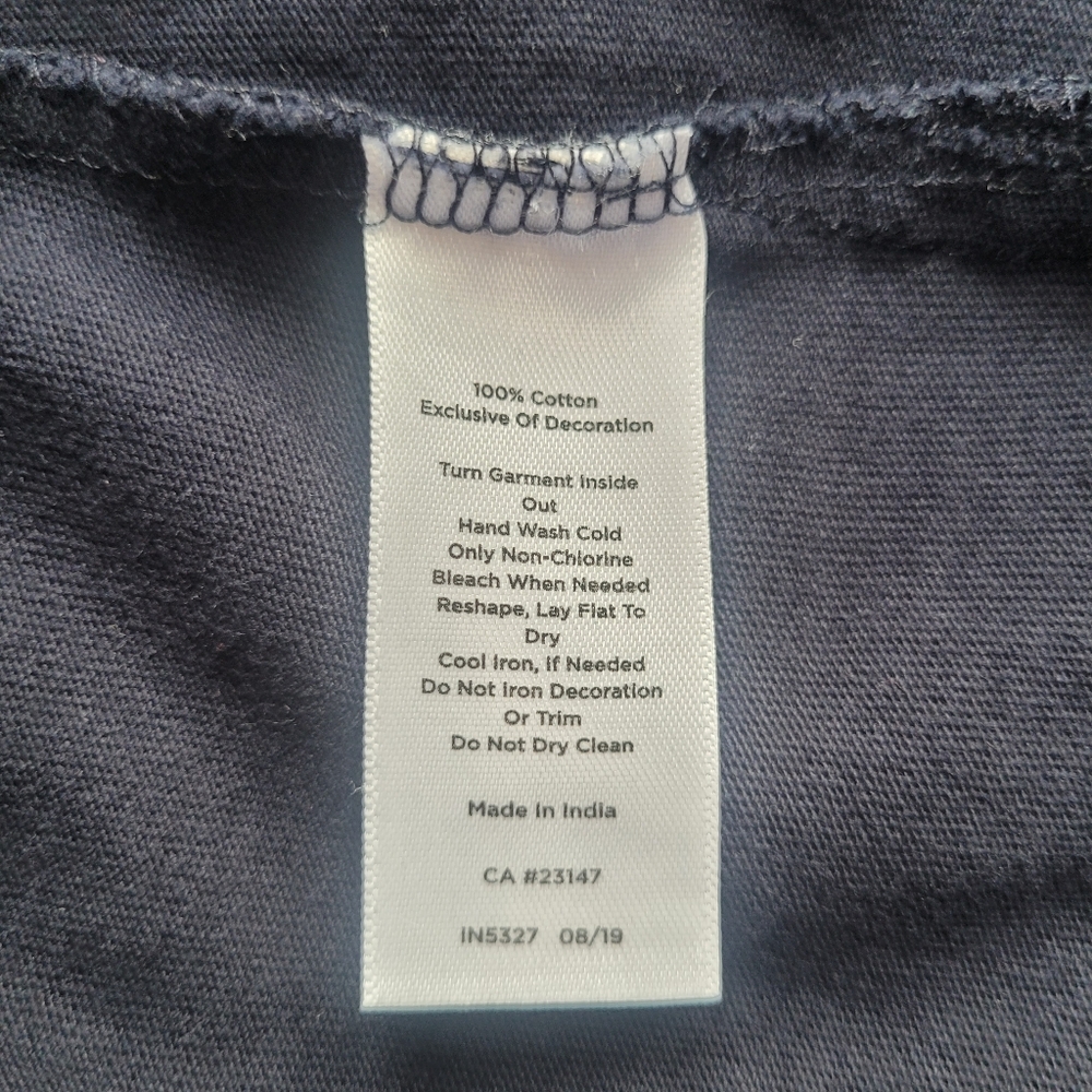 Talbots Long Sleeve Shirt Navy Polar Bears Embellished Size 2XL - Picture 8 of 8
